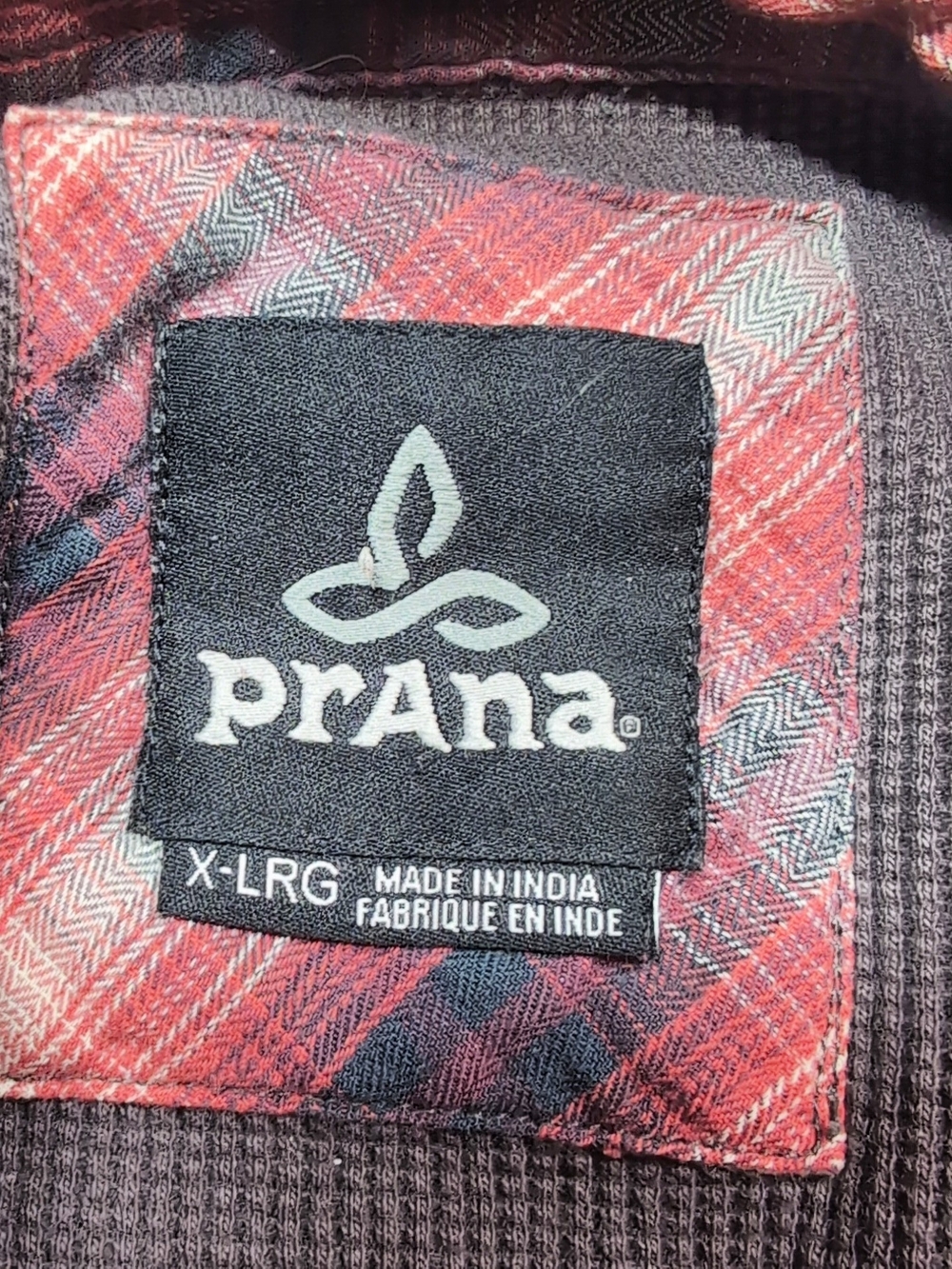 Prana Flannel Lined Snap Shirt Xl - Picture 4 of 7
